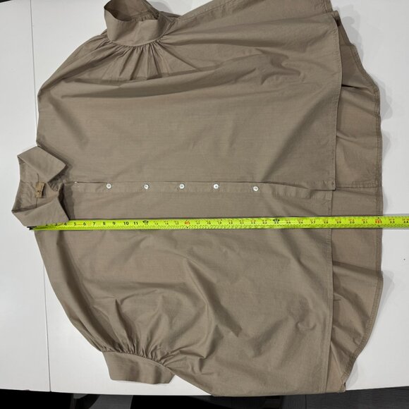 Italian 100% Cotton Oversized Button Up Shirt NWOT, One Size - Picture 11 of 14